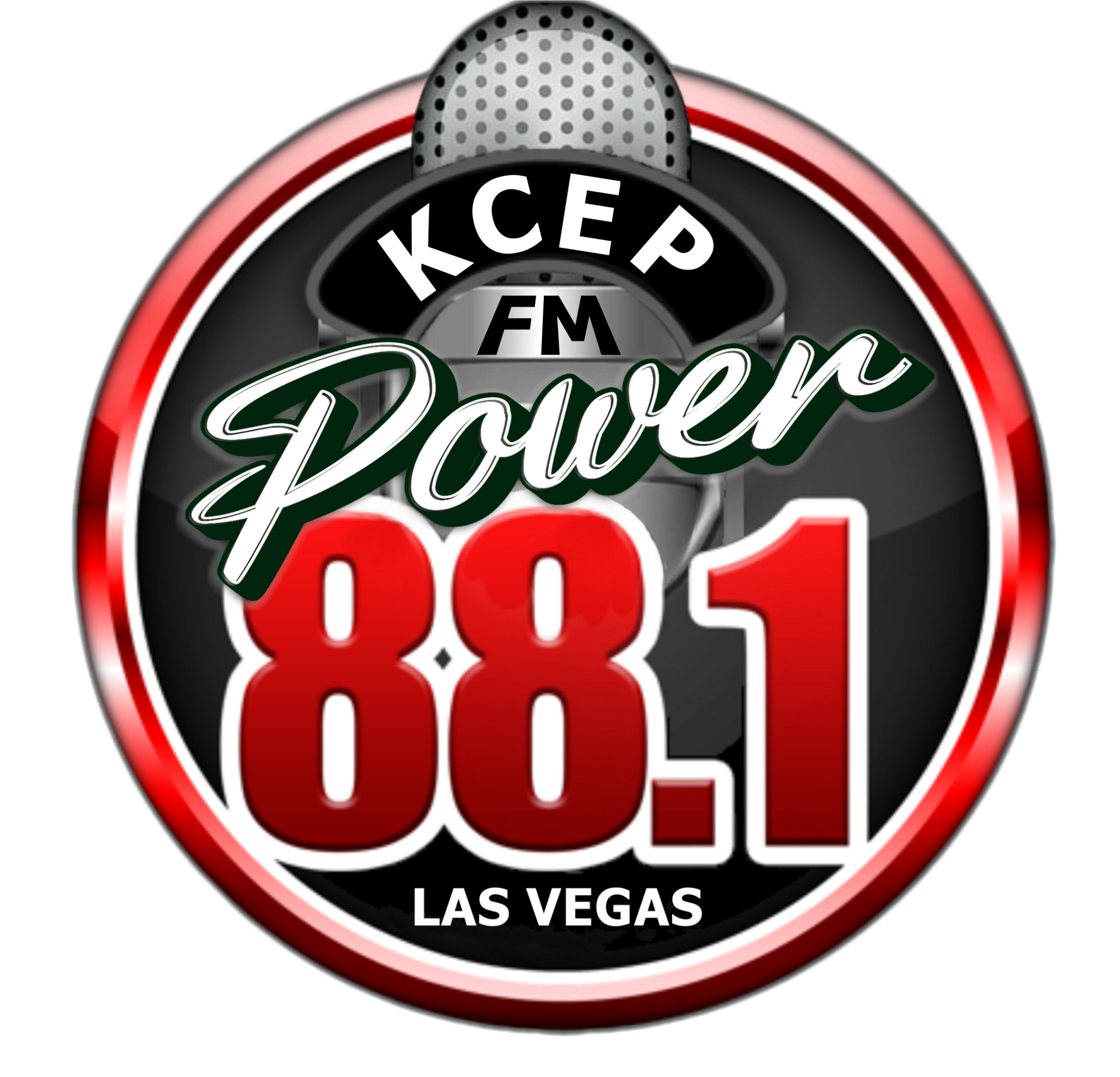 The logo for kcep fm power 88.1 las vegas