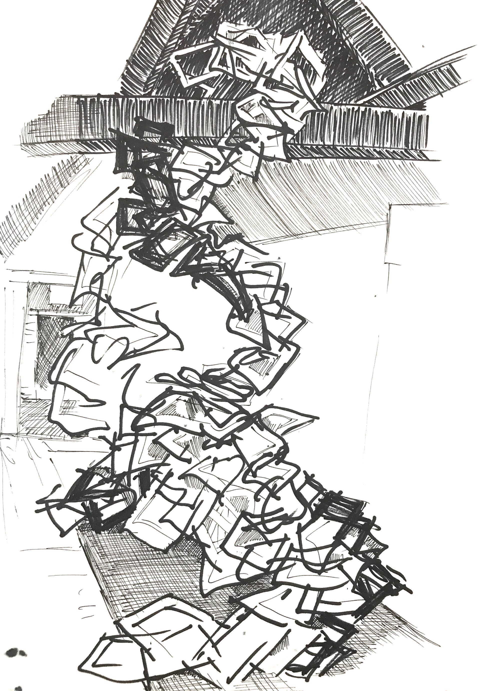 contemporary artist sculpture, multidisciplinary artist UK, sculpture and installation artist, David Booth MRSS, drawing, Fine Artist
