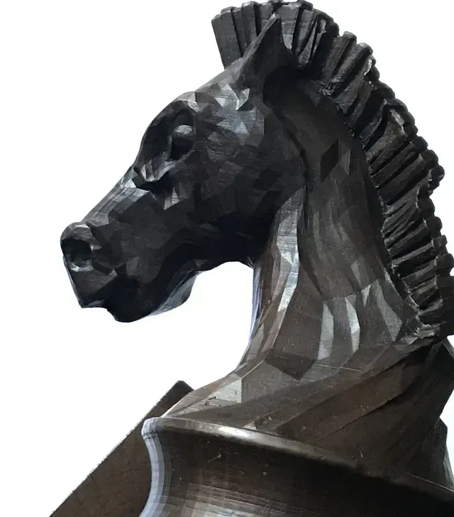 contemporary artist sculpture, multidisciplinary artist UK, sculpture and installation artist, David Booth MRSS, horse, knight, bronze
