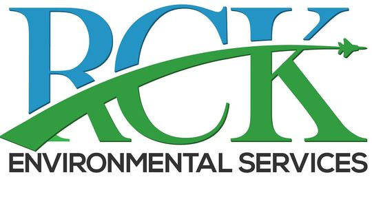 Logo for RCK Environmental Services, featuring the letters