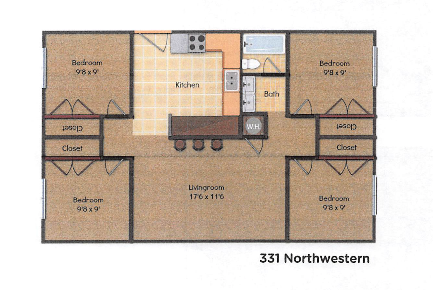 331 Northwestern Ave floor plan