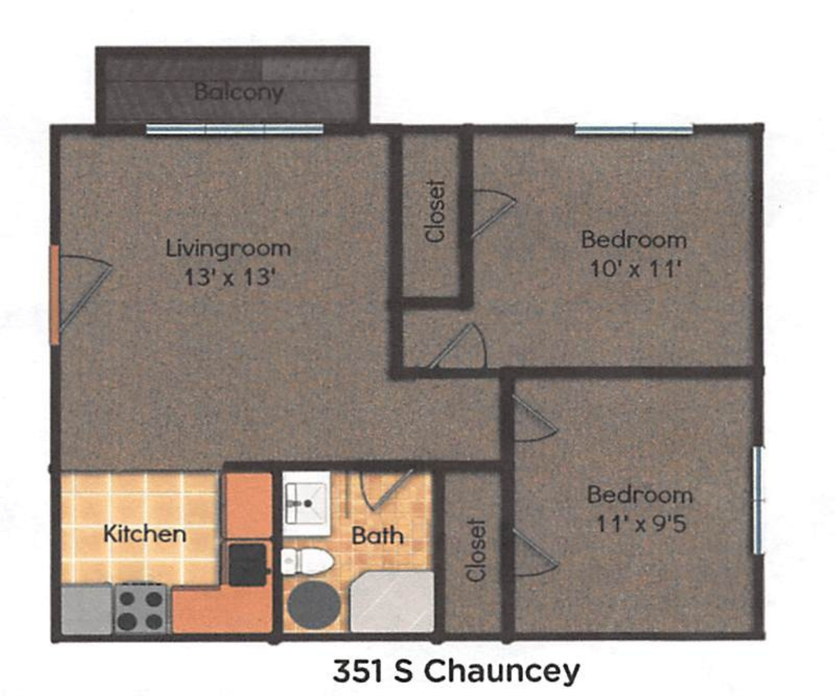 351 S. Chauncey St floor plan