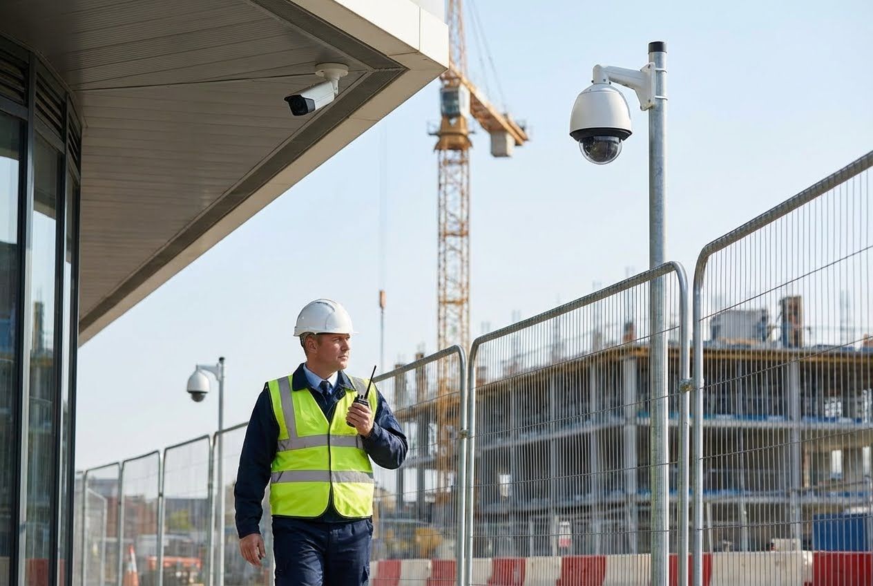 Building Site Security Cameras and On-Site Guarding