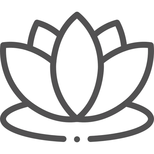 Icono de flor de loto.