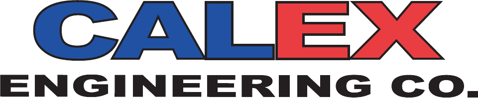 CALEX Engineering Co. logo in blue and red text