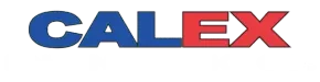 CALEX logo in blue and red text on a white background