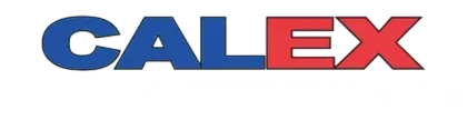 CALEX logo in blue and red text on a white background