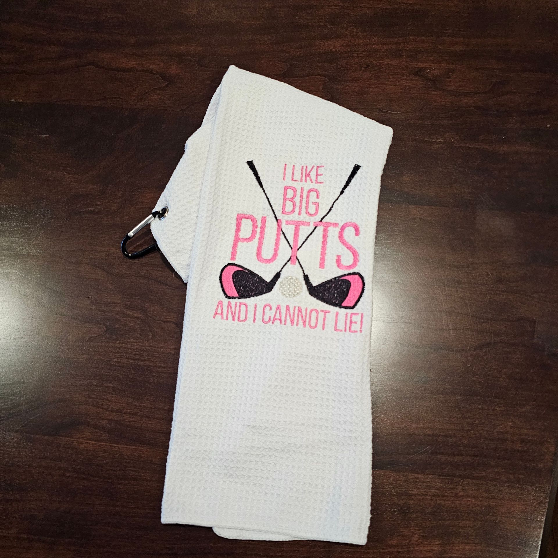 Golf Towel, I like big putts