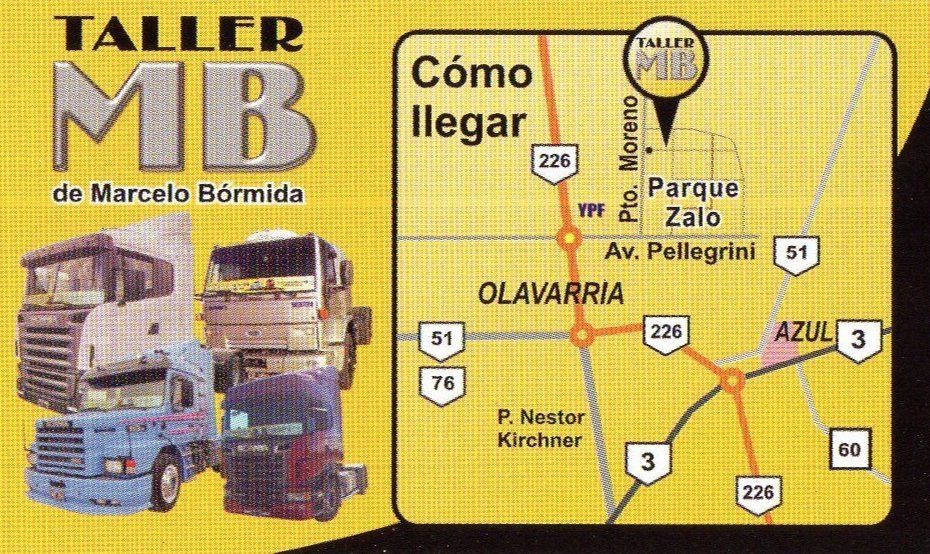 Taller MB. servicio de reparación de camiones.