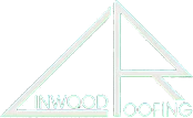 Logo for Inwood Roofing, featuring a stylized house outline and text.