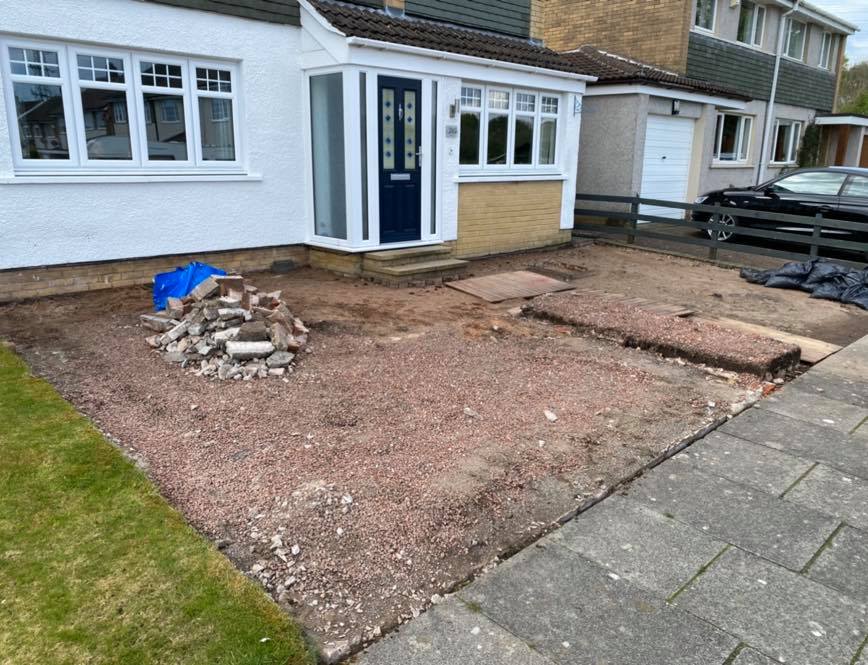 New driveway installtion in Dumfries & Galloway by 4 Seasons Driveways