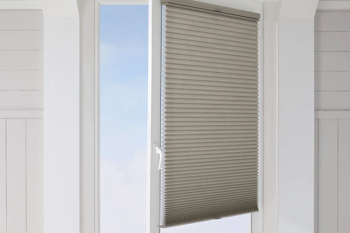 Duette® Cellular Shades on a front door near Vacaville, CA