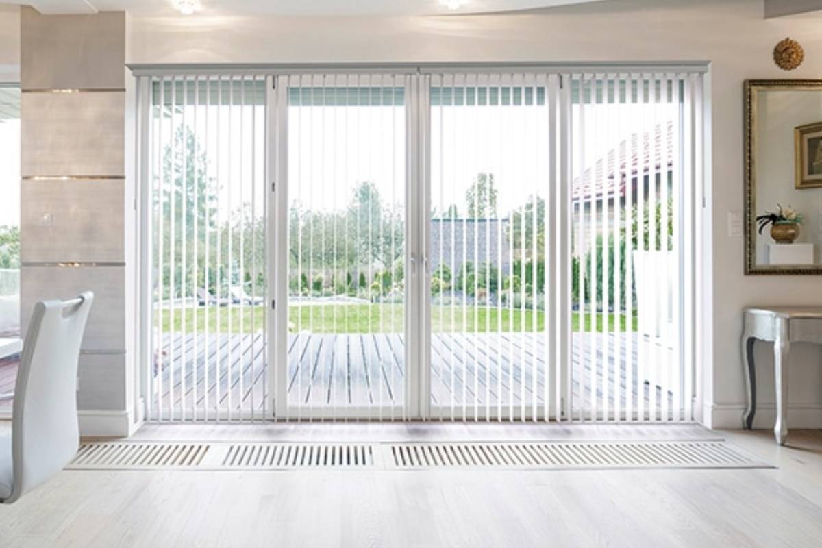 Norman® Synchrony™ vertical blinds, window panels, patio and French door blinds near Vacaville, California (CA)