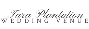 Tara Plantation Wedding Venue logo in elegant black script on white background