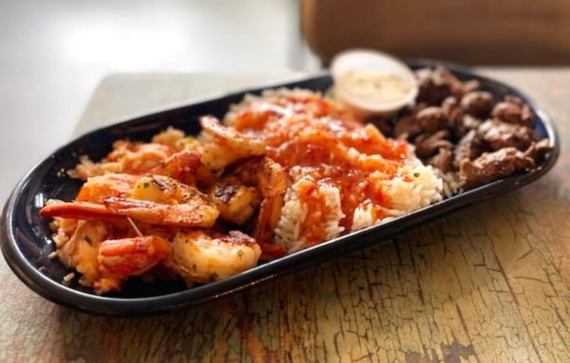 On The Bay seafood restaurant in New Baltimore Michigan serves surf and turf