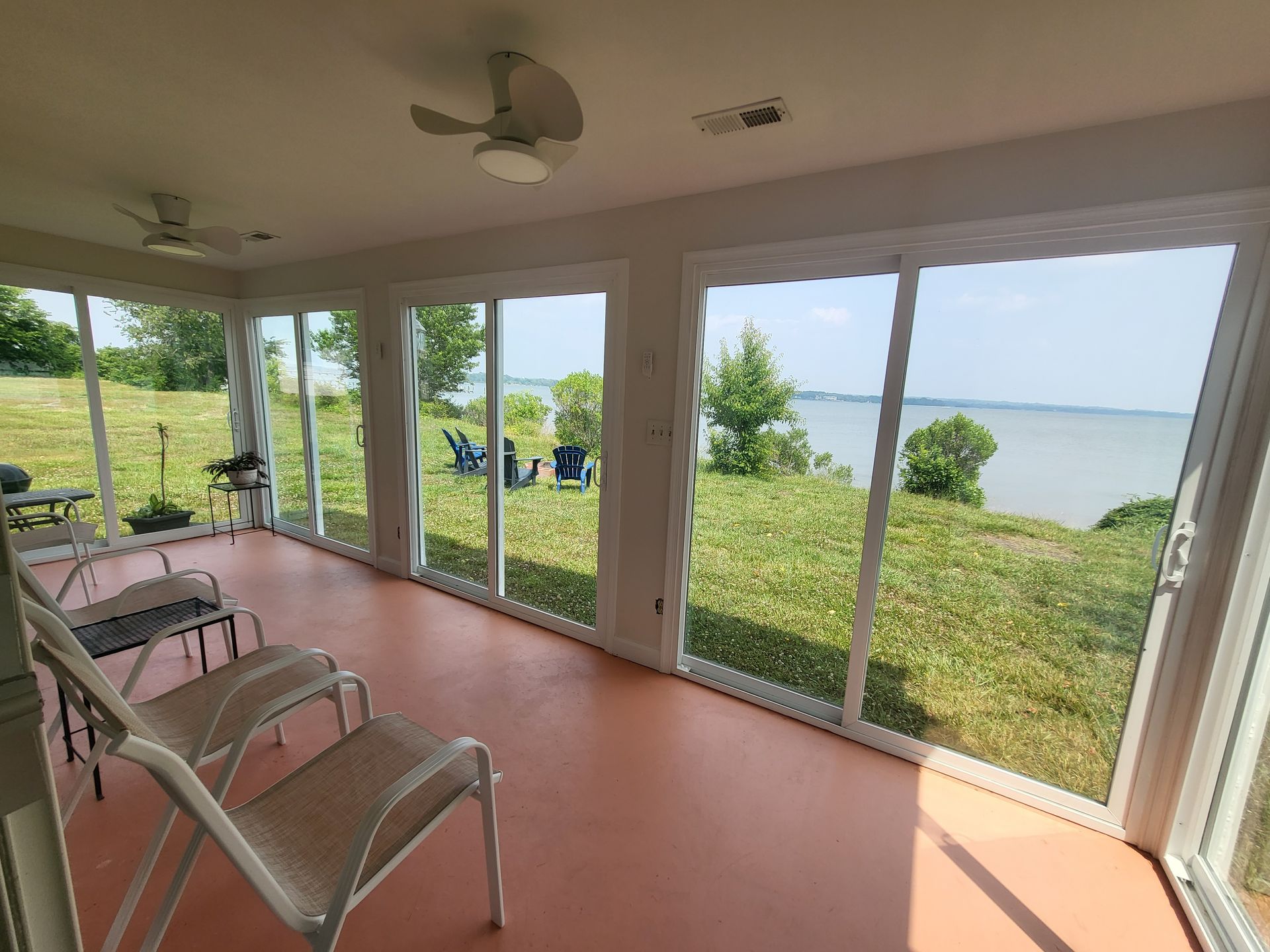 Sunroom at the Mermaids Folly cottage. 