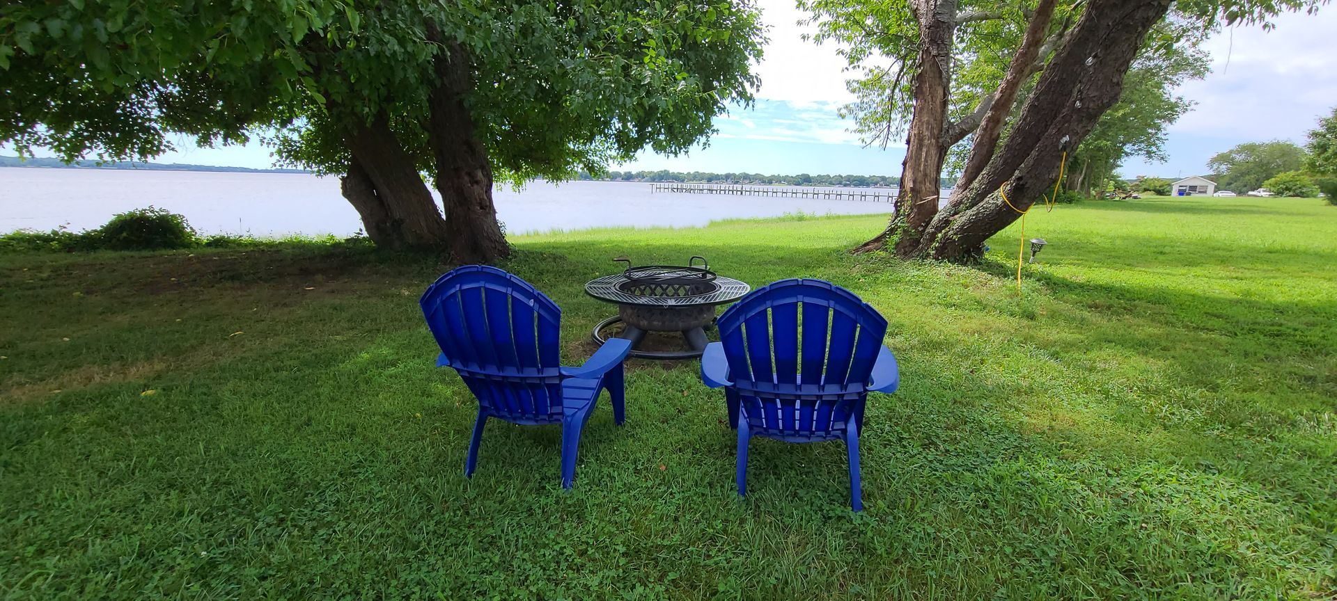All three cottages with amazing waterfront views. 