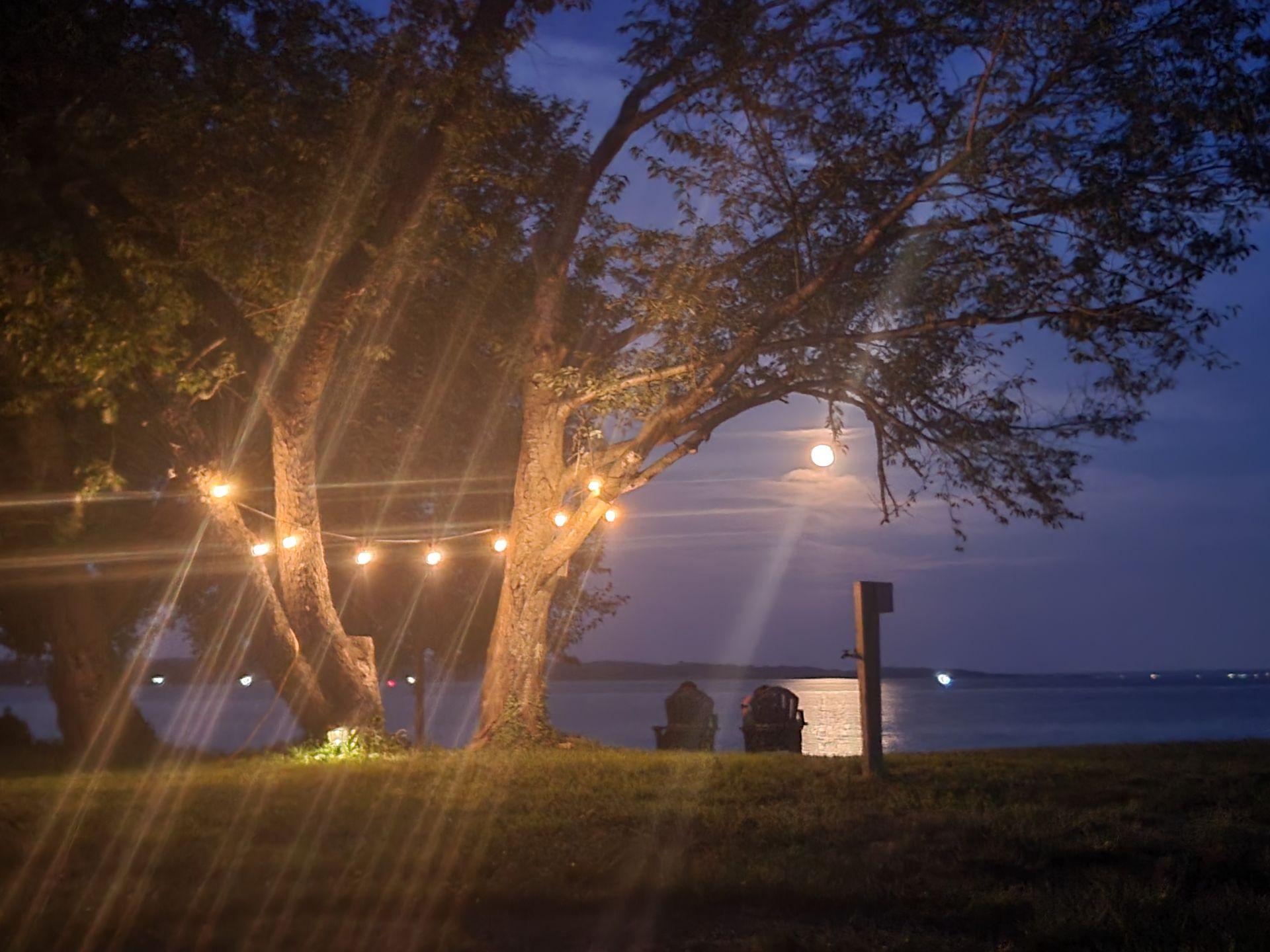 All three cottages with amazing waterfront views. 
