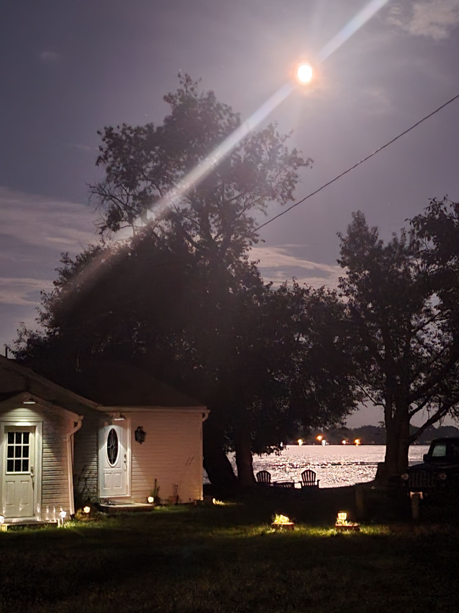 All three cottages with amazing waterfront views. 