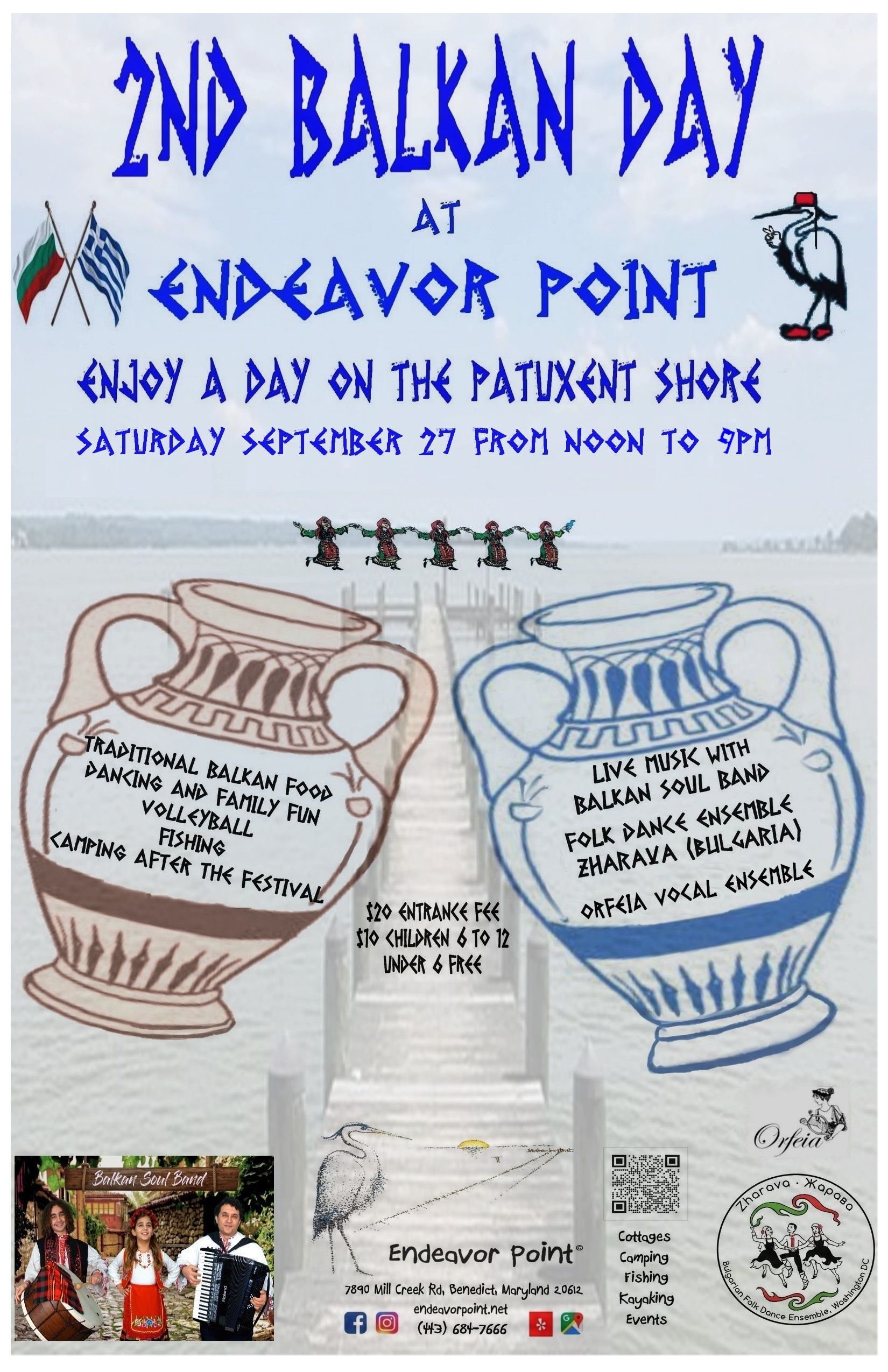 2nd Balkan Day Info 2nd Balkan Day at Endeavor Point September 27, 2025. Order your event t-shirts by clicking on the button below.