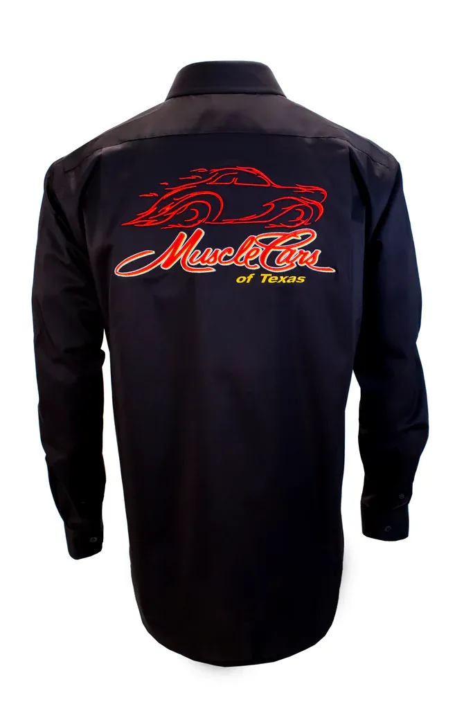 Embroidered Long Sleeve Performance Dress Shirt