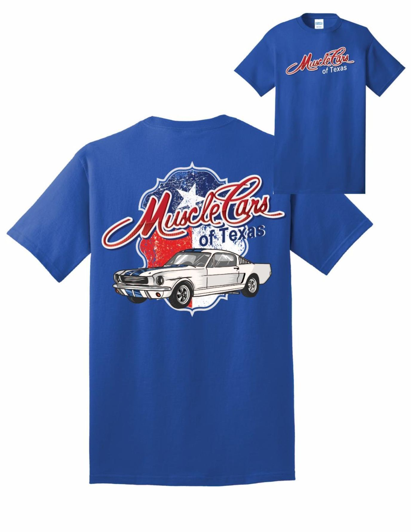 Blue t-shirt with 