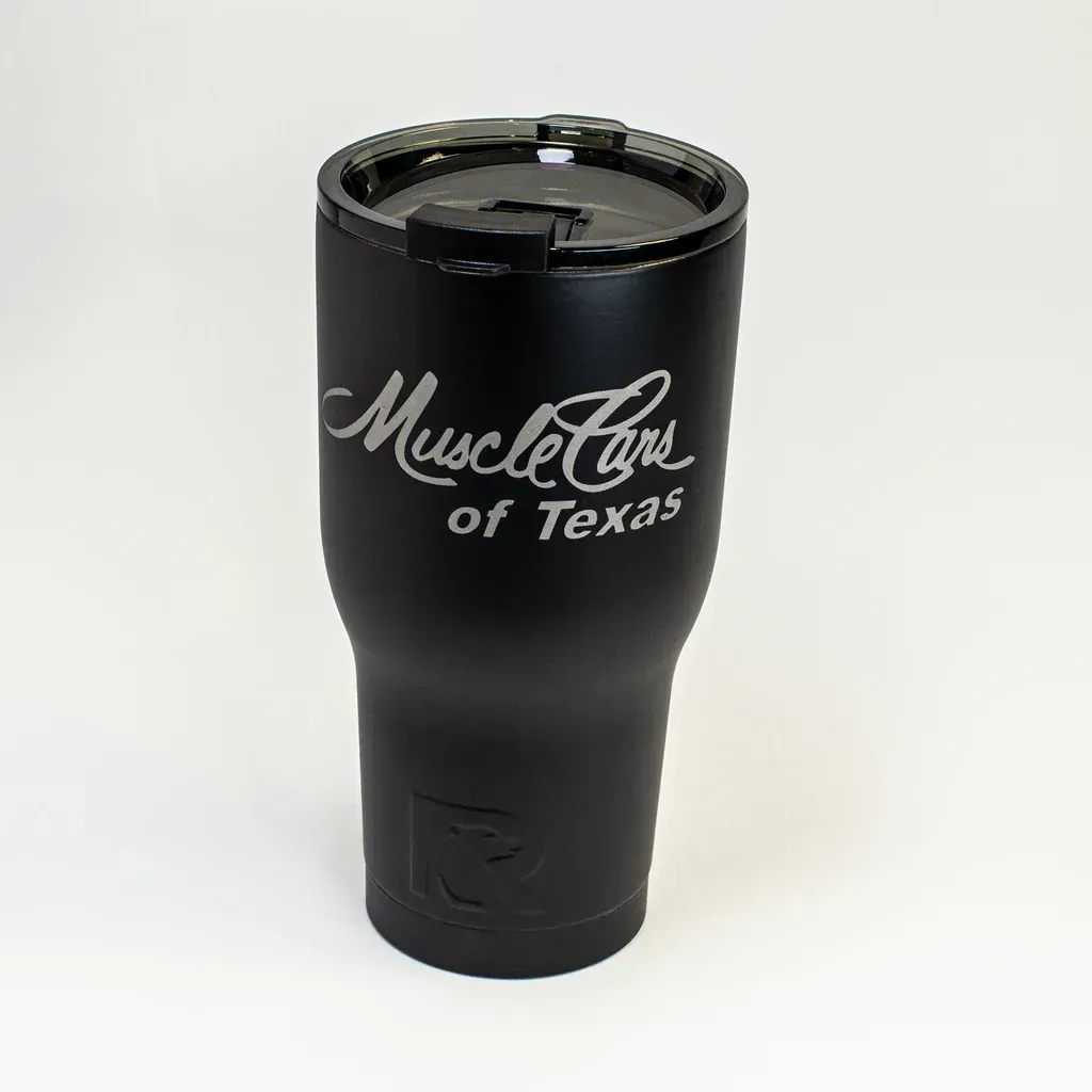 Black tumbler with 