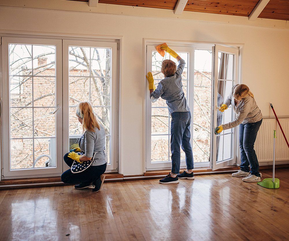 Cleaners Cleaning The Windows — Laguna Niguel, CA — Margaret’s Cleaning Service Cleaners Cleaning The Windows — Laguna Niguel, CA — Margaret’s Cleaning Service