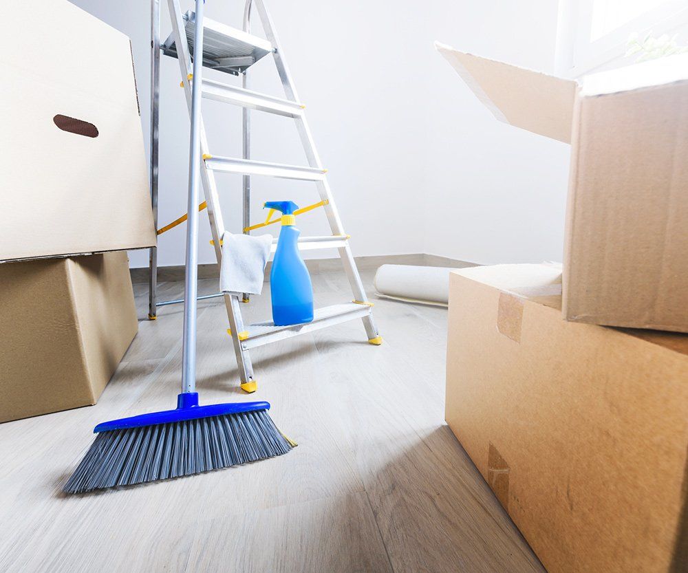 Cleaning Equipment And Boxes — Laguna Niguel, CA — Margaret’s Cleaning Service Cleaning Equipment And Boxes — Laguna Niguel, CA — Margaret’s Cleaning Service