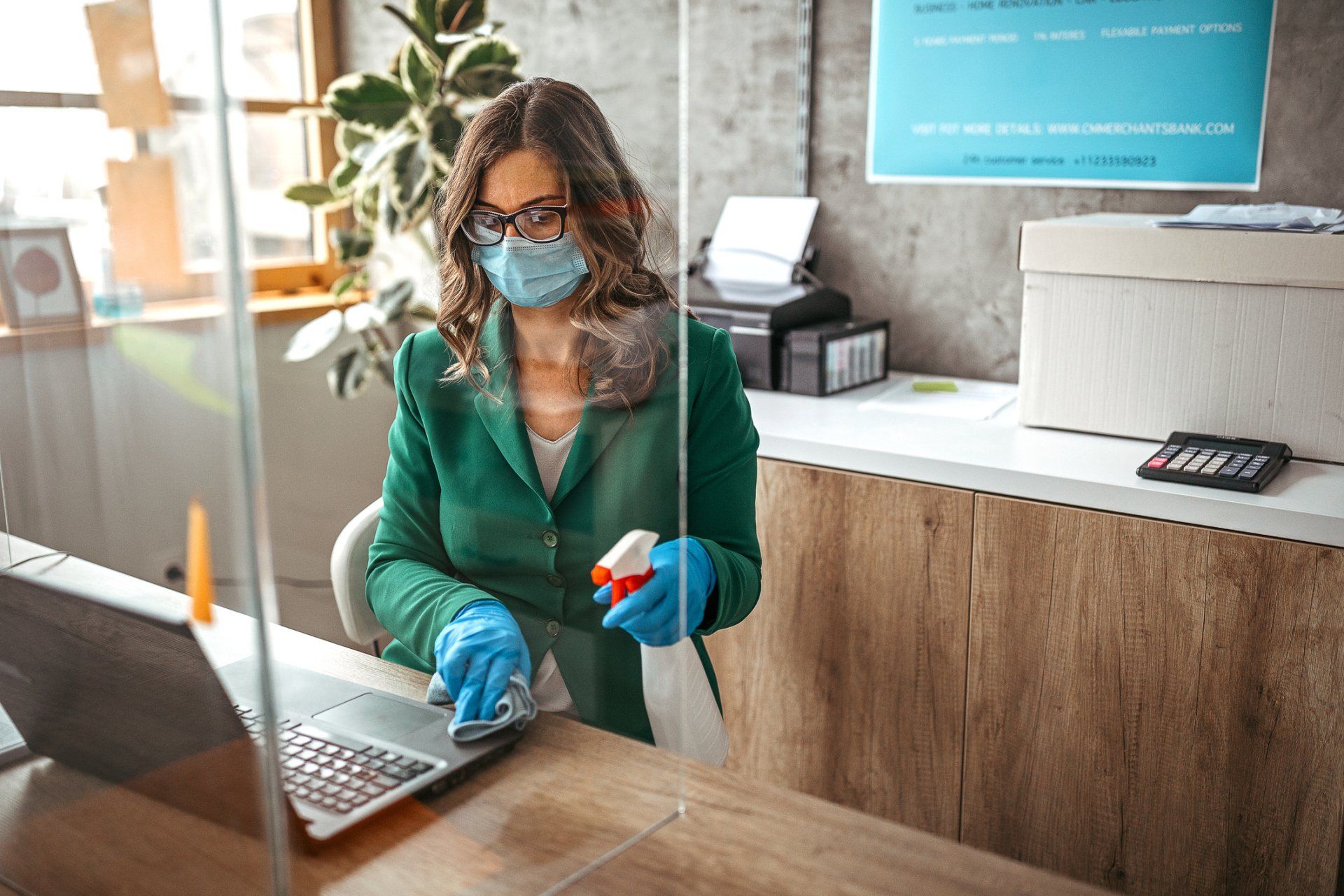 Sanitizing The Office — Laguna Niguel, CA — Margaret’s Cleaning Service Sanitizing The Office — Laguna Niguel, CA — Margaret’s Cleaning Service