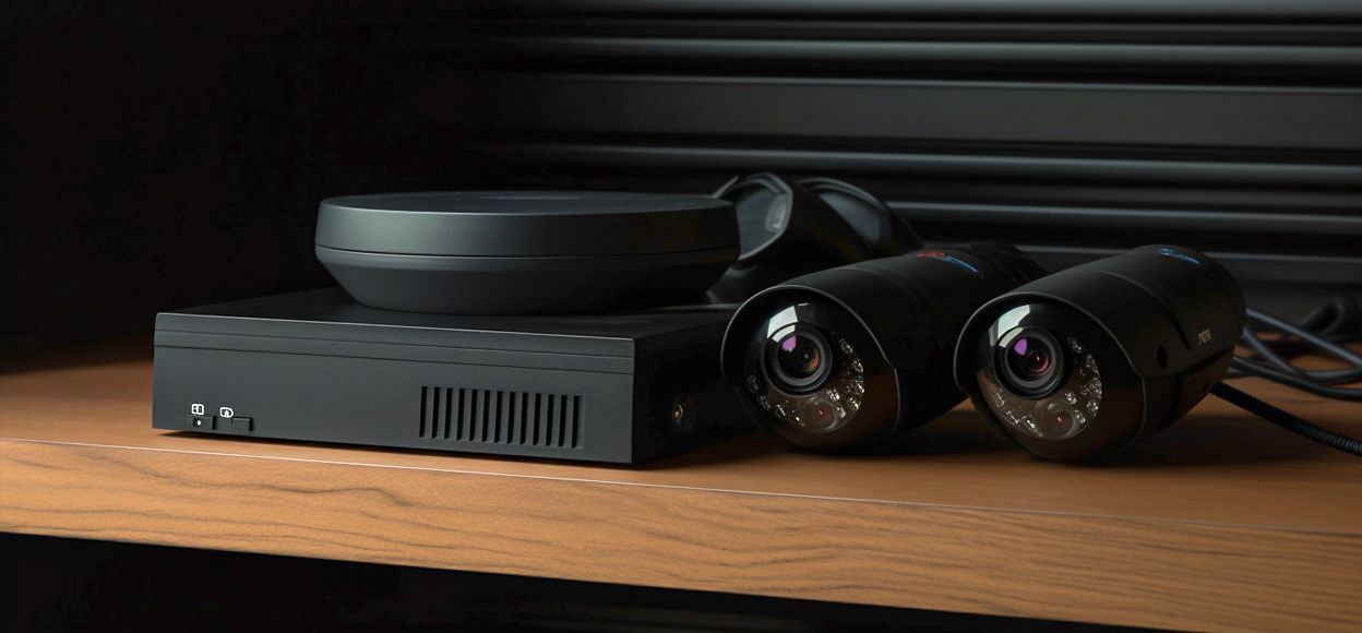 Security camera video recorders, NVR and DVR.