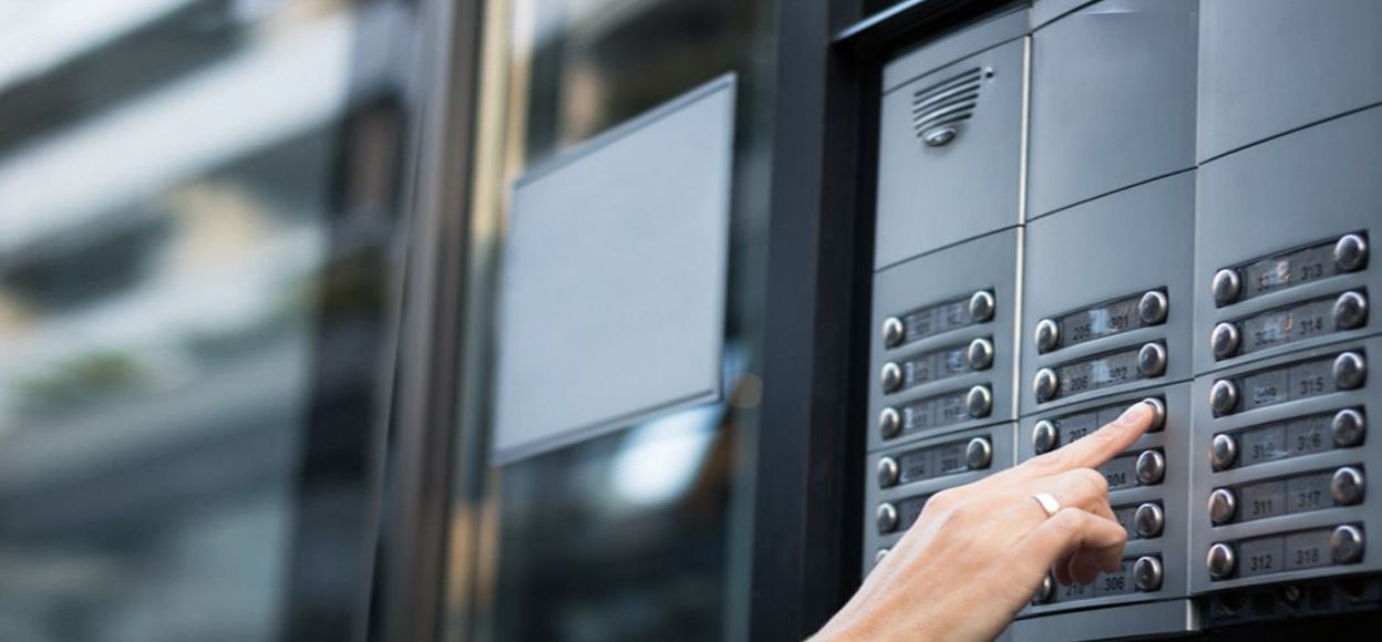 Video intercom installation in a residential building in Stockton, CA
