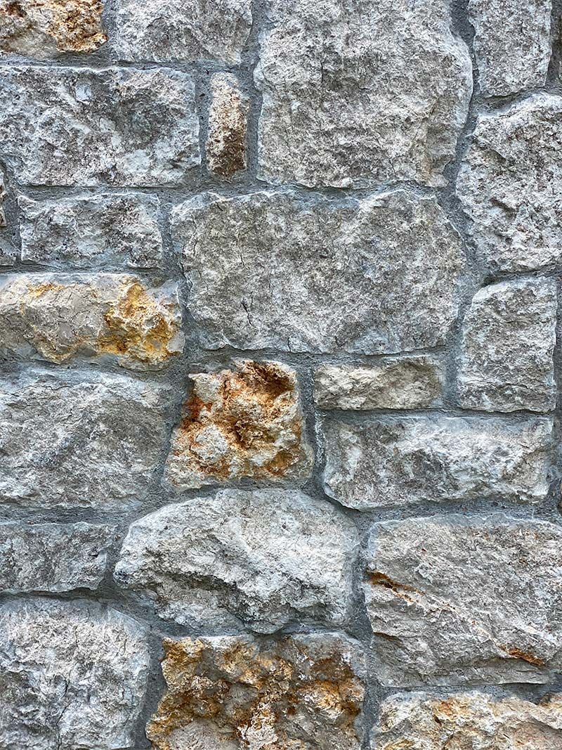 It is a close up of a stone wall.