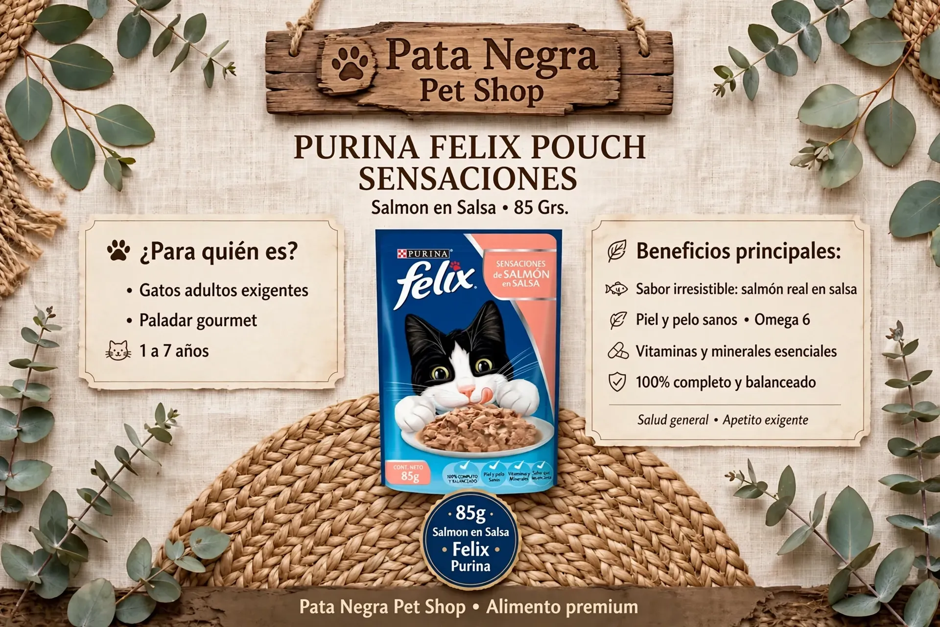 Pouch Felix sabor Salmón