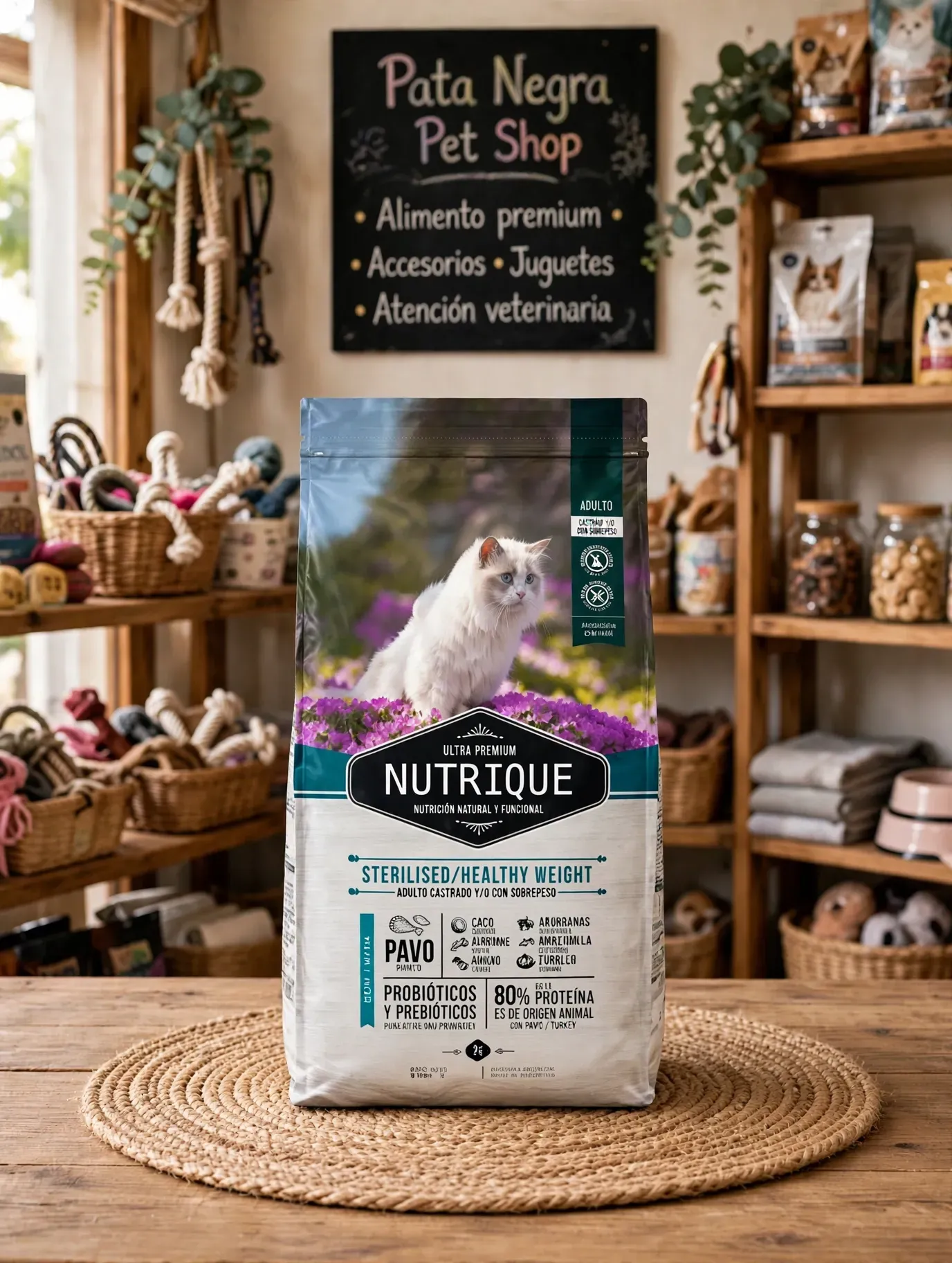 Nutrique Young Adult Cat Sterilised – Nutrición Natural para Gatos Esterilizados