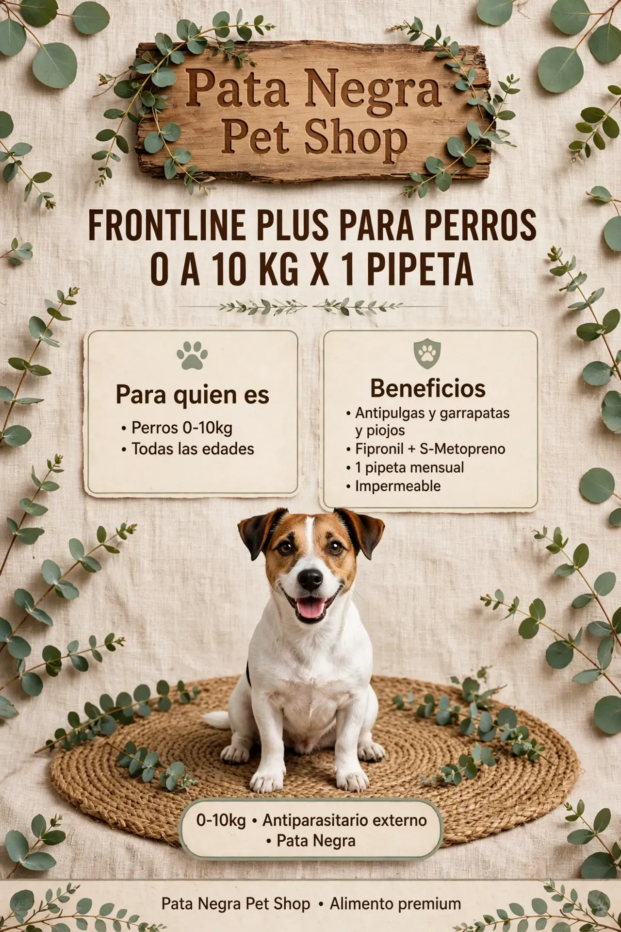 Pipeta Frontline 0 a 10 KG