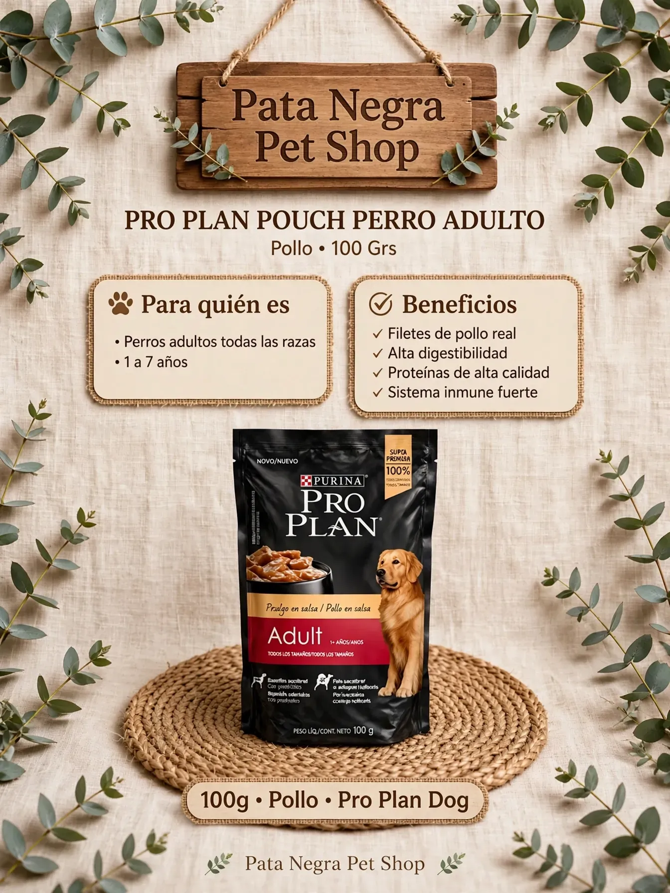 Pouch Dog Pro plan - Pollo