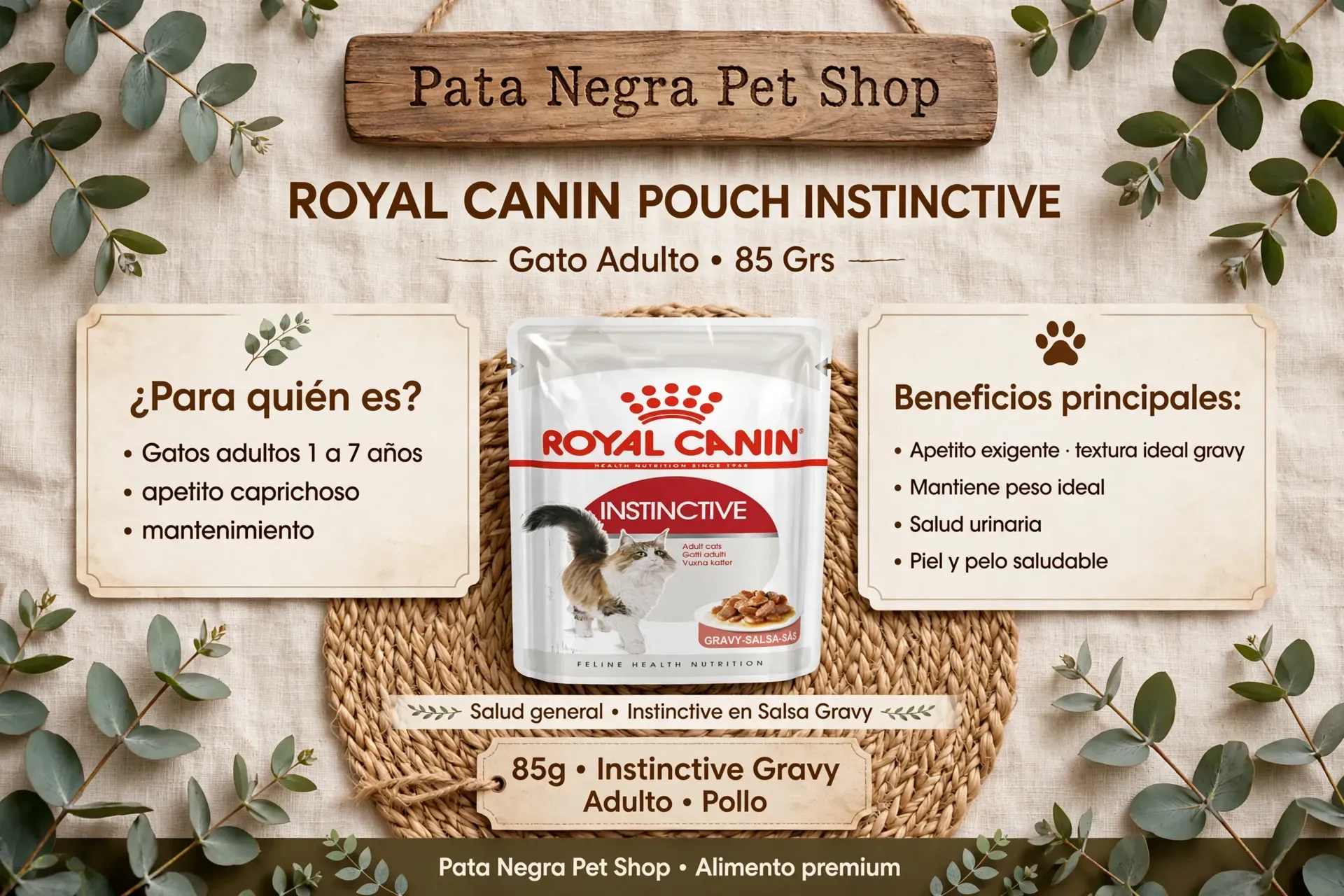 Royal Canin Instinctive Pouch Gato – Alimento Húmedo Nutritivo