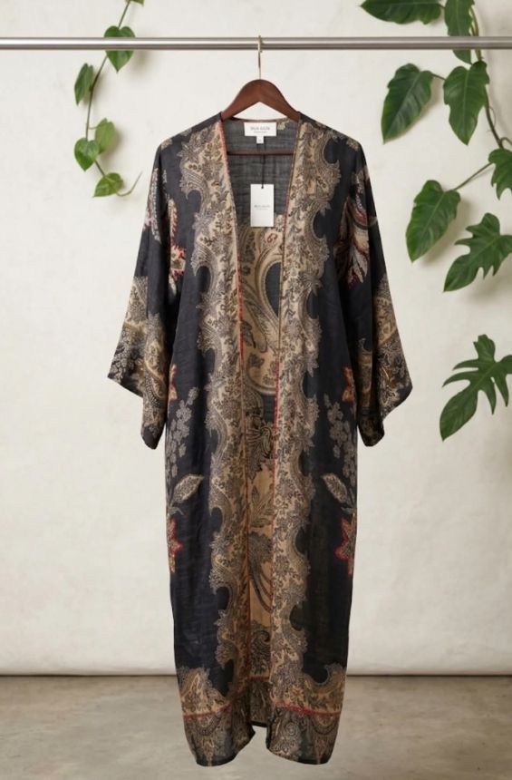 RAJ LENI THICK STITCH EMBROIDERED DUSTER- ONE SIZE (FREE SIZE)