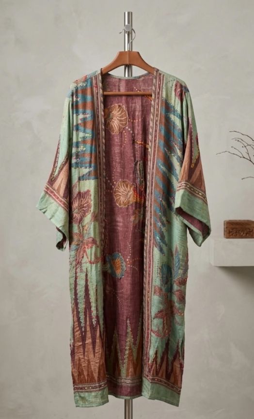 RAJ PAITYN THICK STITCH EMBROIDERED DUSTER-ONE SIZE (FREE SIZE)