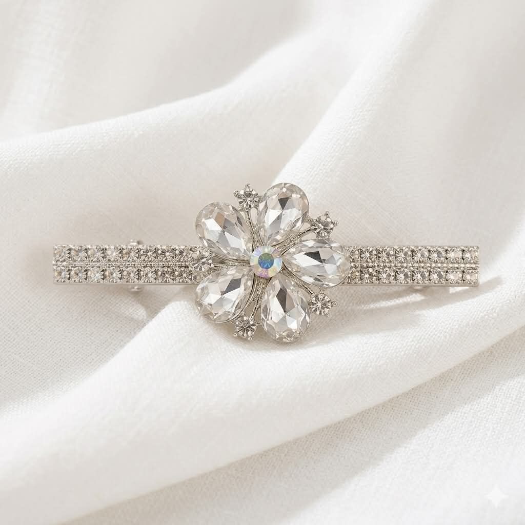 The Glitz & Glamour Barrette (Silver)