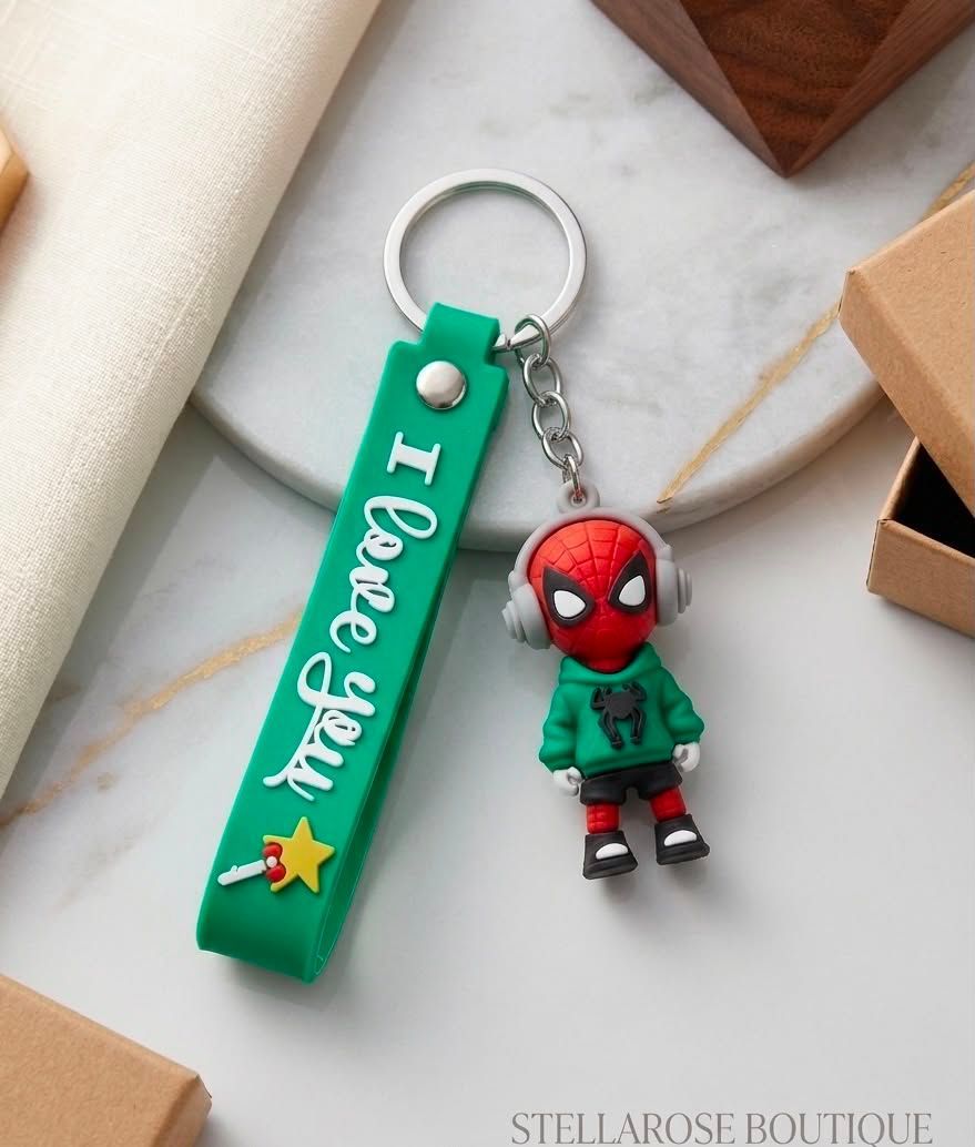Music Hero Spiderman (Green) Key Chain