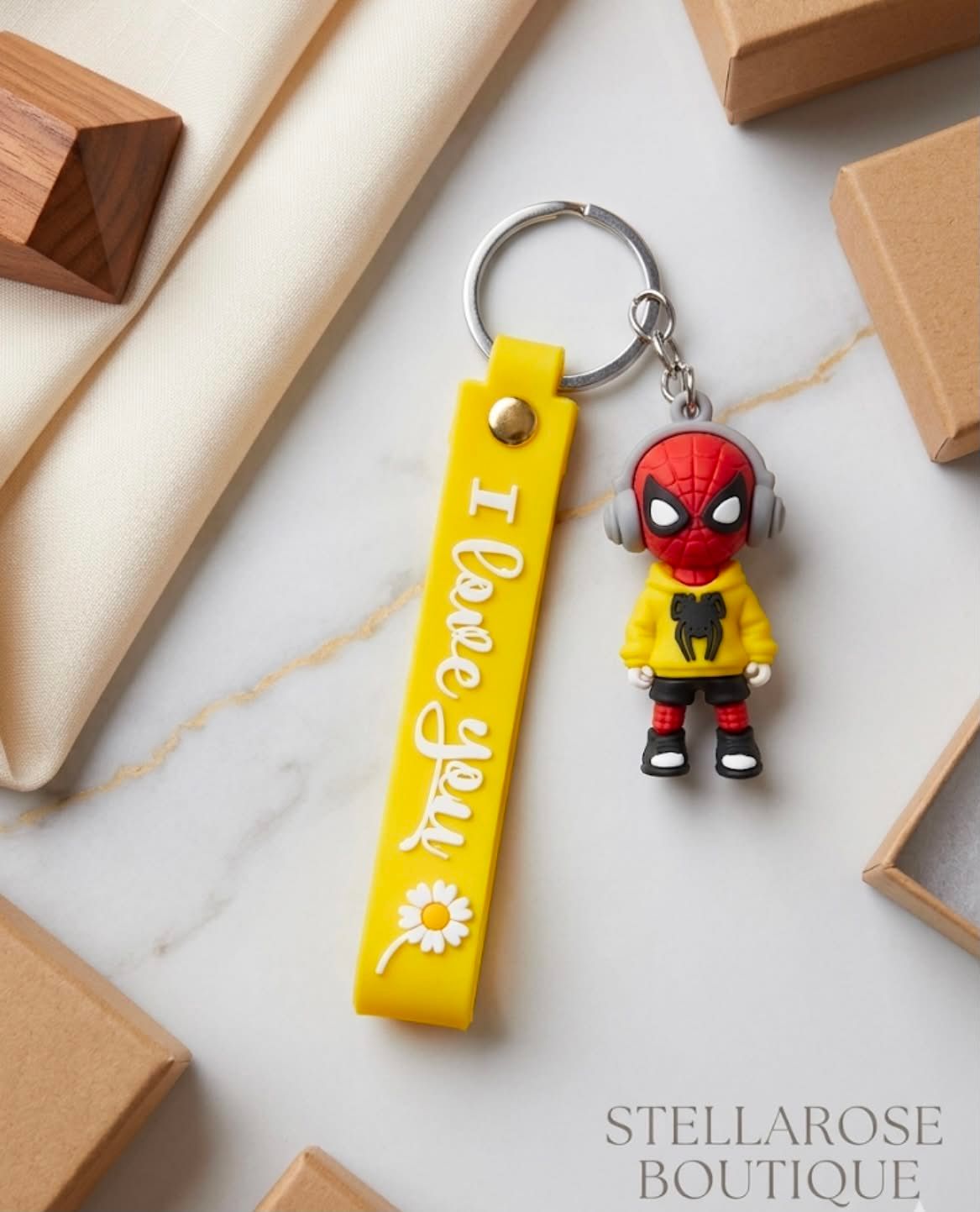 Music Hero Spiderman (Yellow) Key Chain