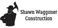 A Shawn Waggoner Construction Logo with a man's silhouette holding a hammer.