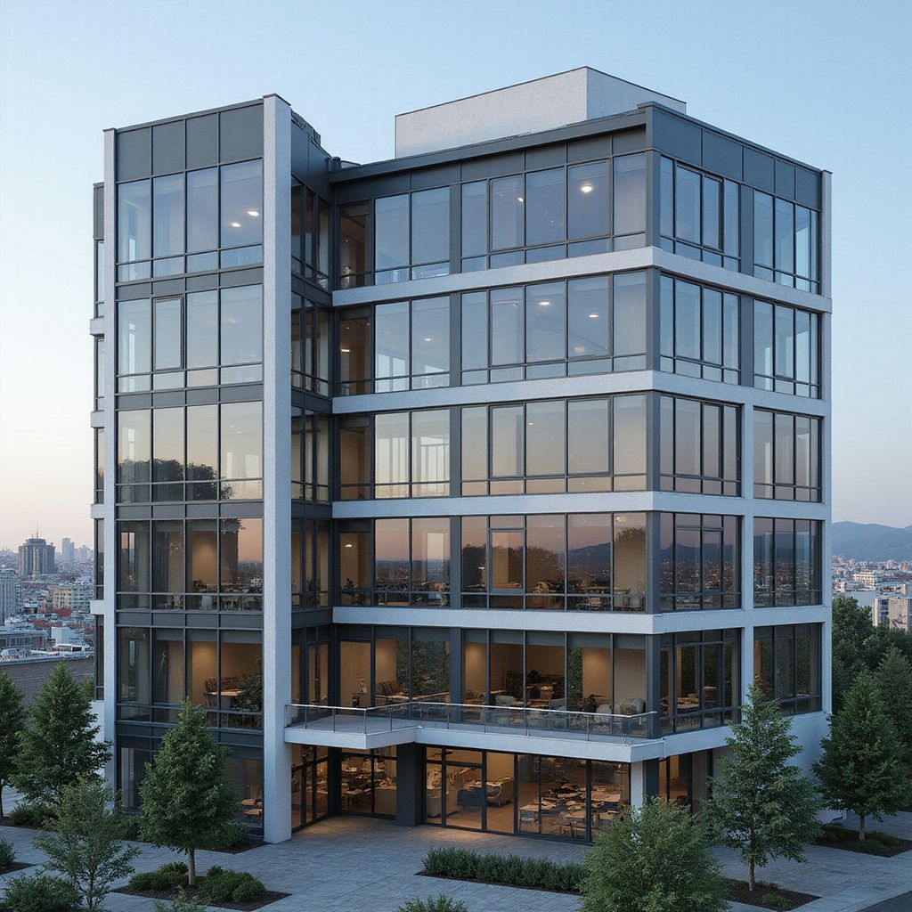 glare reduction window film for offices