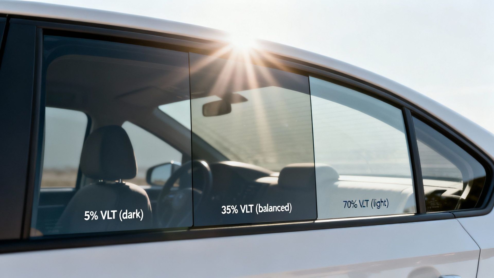LLumar ceramic tinted car