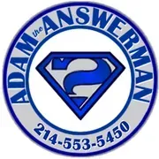 A logo for Adam The Answerman