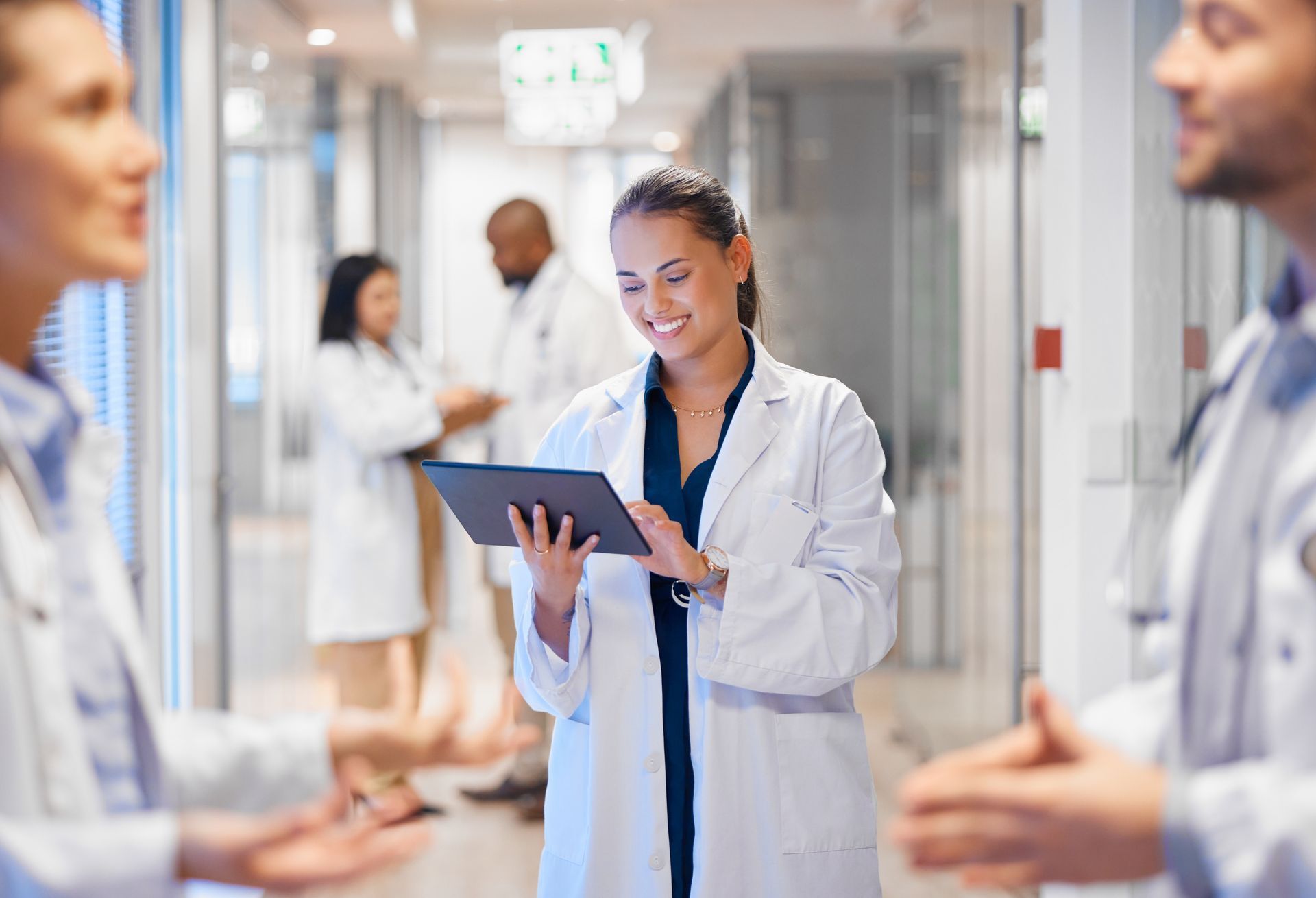 Doctor Holding a Tablet