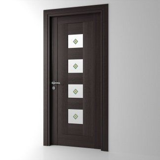porta con decorazioni