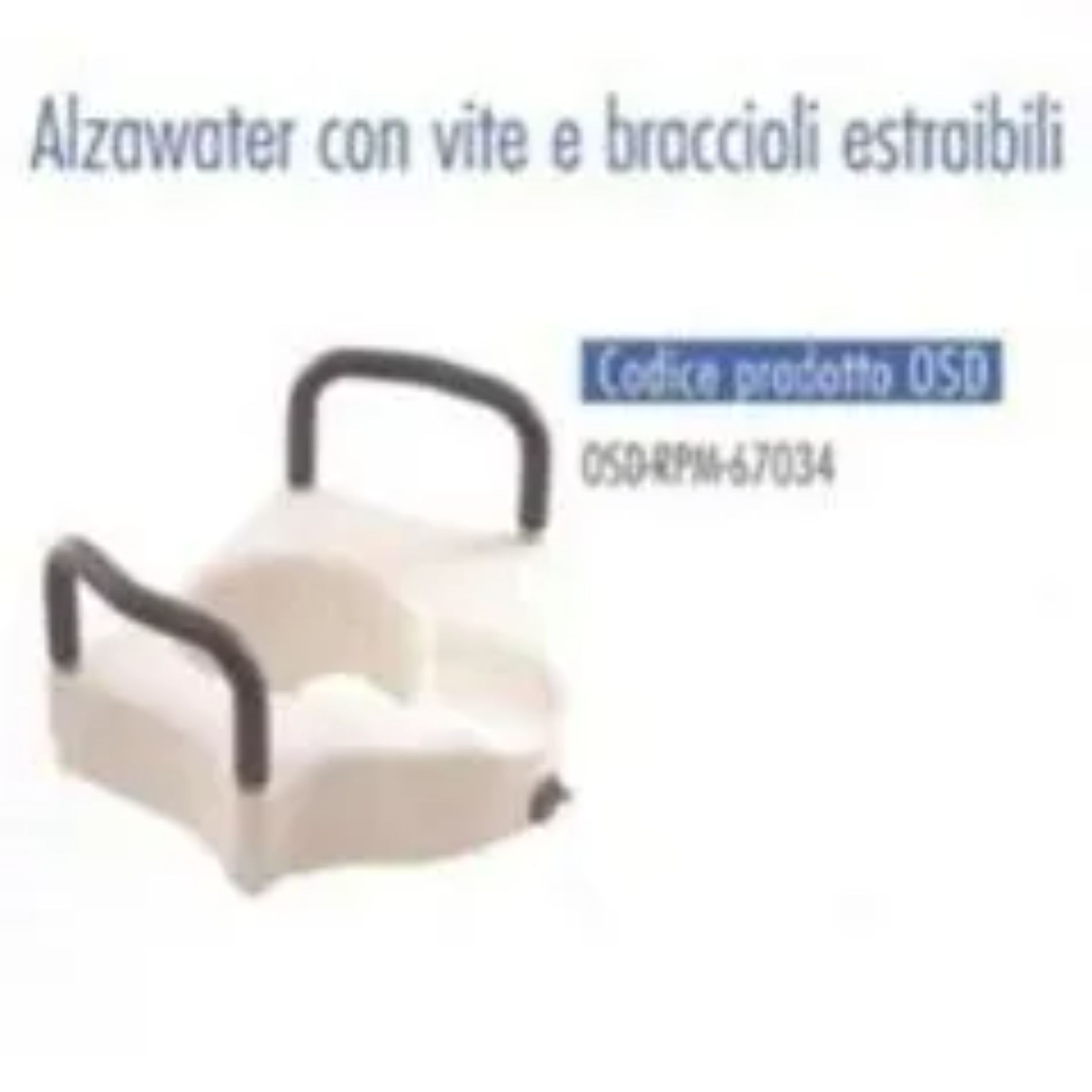 Alzawater con braccioli estensibili